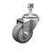 Service Caster 3'' Gray Polyurethane Creeper Swivel 1/2'' Threaded Stem Caster CREE-SCC-TS20S314-PPUB-121315 - alternate 1